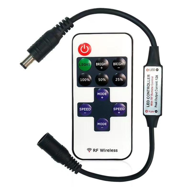 Picture of Led lighting painting lights with radio frequency 5-24V RF11 key monochrome controller sound decoration wireless radio frequency dimmer