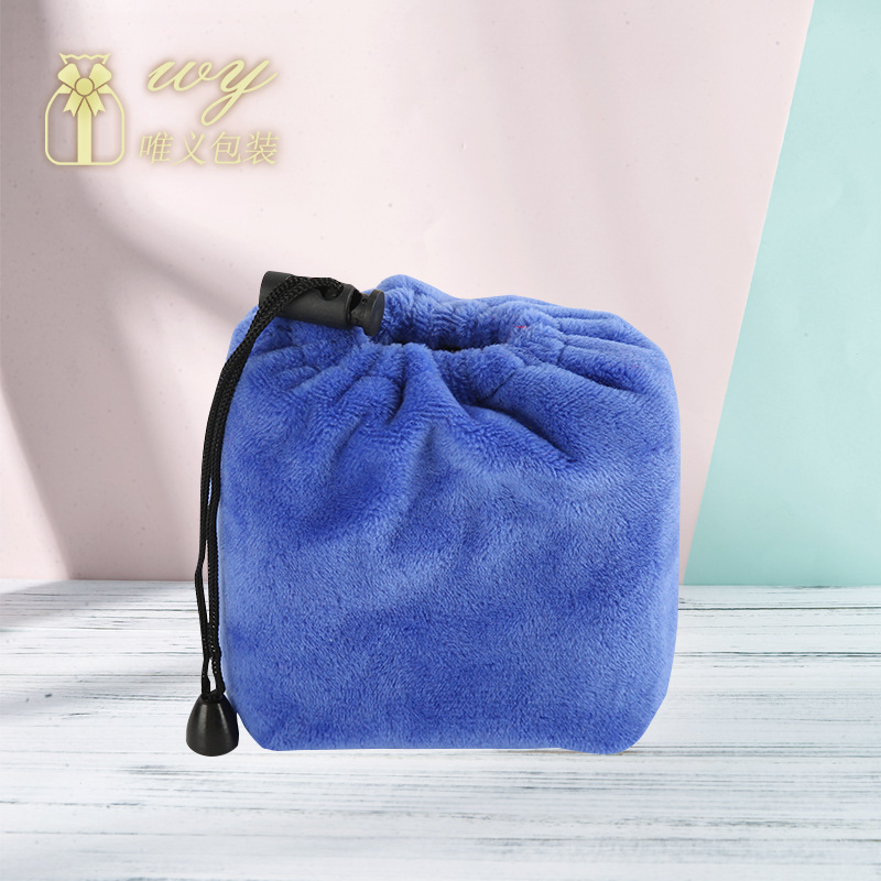 Toy Velvet Drawstring Bag Rubik's Cube Headphone Storage Bag Gift Jade Jewelry Packaging Bag Portable Velvet Bag Manufacturer