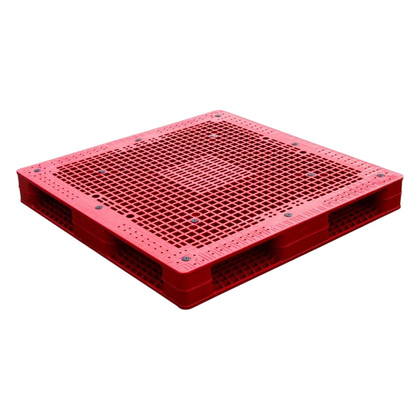 Mesh double-sided welding plastic tray warehouse pad plastic pallet moisture-proof board industrial logistics forklift card board