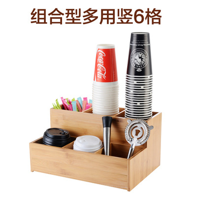 Picture of Disposable Paper Cup Cup holder Cup separator bar counter storage rack milk tea shop special tools acrylic milk tea cup holder