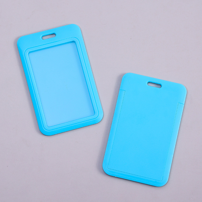 Picture of Sliding cover card push card ABS plastic cartoon tag student card cover work card badge cover chest card wholesale fixed