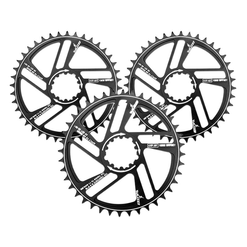 Wuzei Crankset Mesh Lock Straight-Mounted Integrated Disc 32T34T36T38T0 Degree 1 Degree Disc Bicycle Accessories