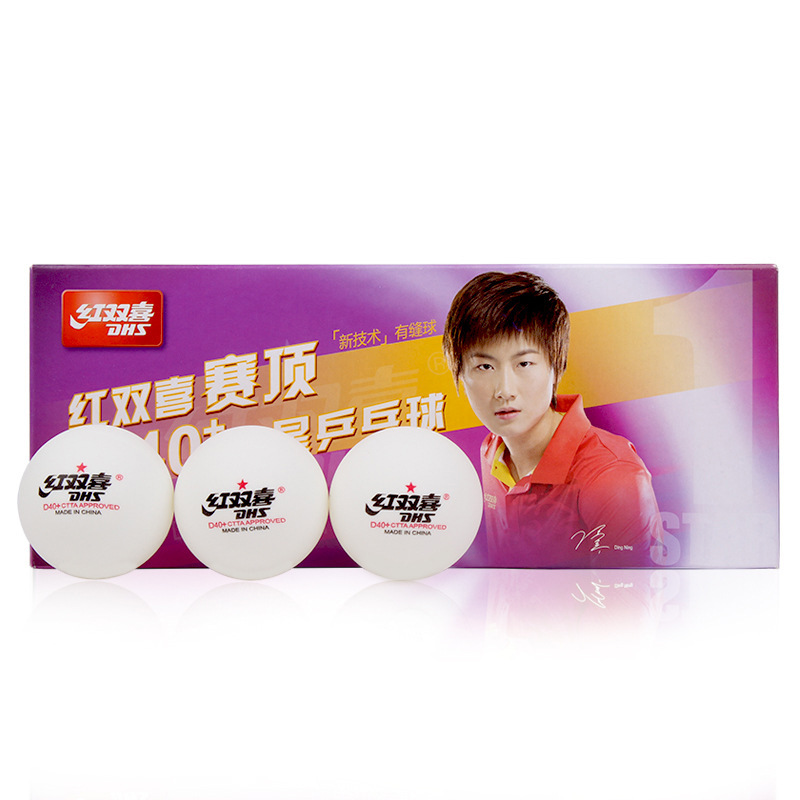 Red Double Happiness CD40C Top One Star Table Tennis Training Balls 10 Pack Table Tennis Balls