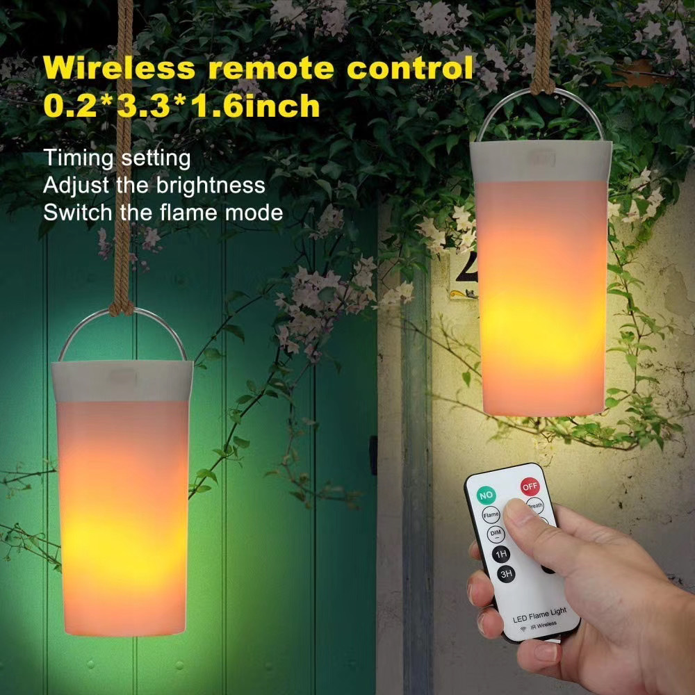 Picture of Cross-Border Christmas Portable Artificial Dynamic Candle Night Light USB Charging Led Luminous Flame Light Atmosphere