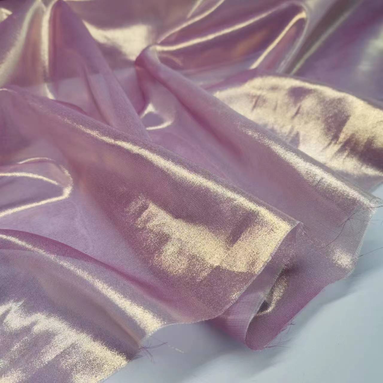 Cationic Full Edition Bronzing Chiffon Fabric Fashion Antique Fabric DIY Hand-made Sewing Decoration Material