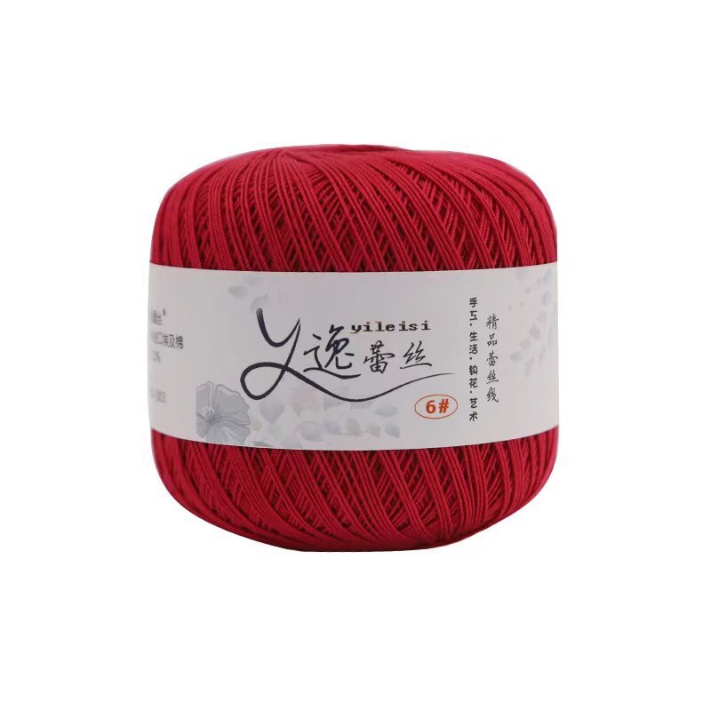 Picture of No. 6 Lace Thread High Twist Cotton Crochet Thread DIY Hand Knitted Irish Summer Thin Thread Material Package