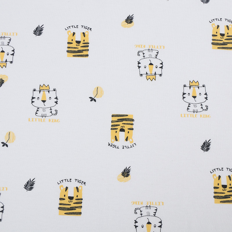 Picture of Baby Fabric 40S Cotton Printed Cotton Wool Knitted Double-sided Fabric Fabric Home Clothes Baby Clothes Fabric