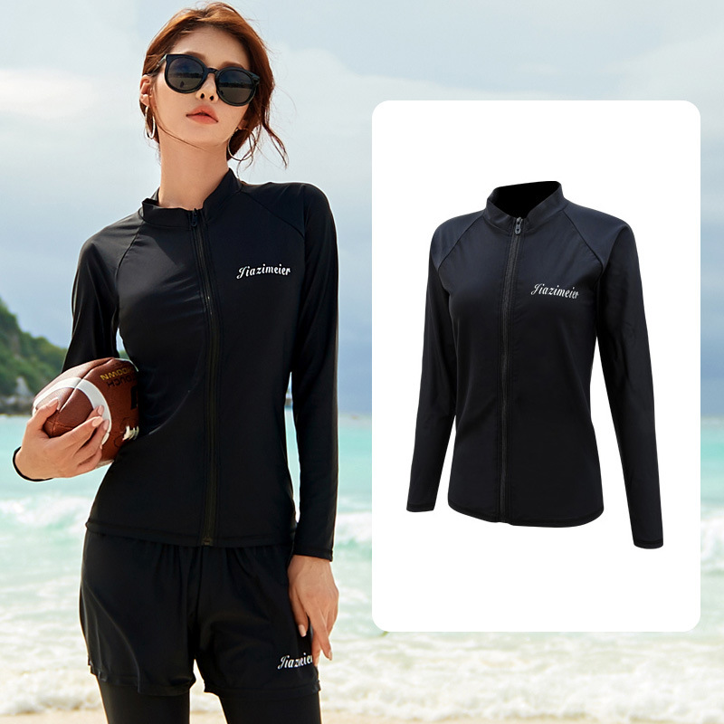 Long Sleeve Swimsuit Single Top Sun Protection Diving Suit Jellyfish Suit Snorkeling