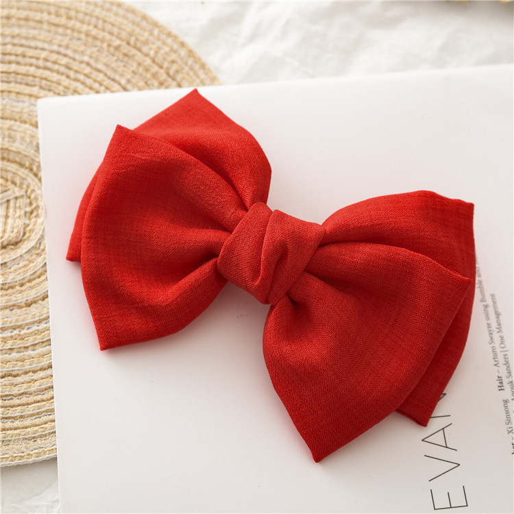 Picture of Headwear New Hairpin Knotted Bow Hairpin Women's Fabric Spring Clip Hairpin Wholesale Ready-Made Accessories