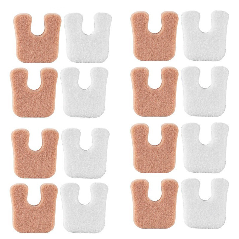 U-Shaped Felt Eye Stickers, Foot Calluses, Anti-Pain and Anti-Wear Stickers, Invisible Protective Stickers on Soles, Shock-Absorbing Heel Stickers