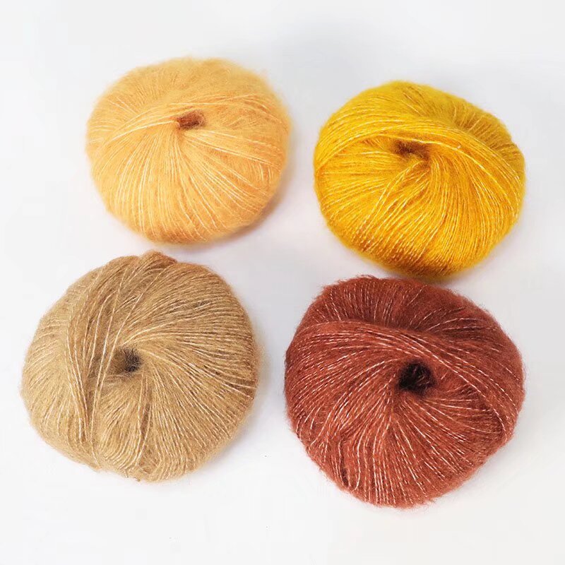 [Yunma] South African young mahair fine wool ball handmade diy knitted scarf shawl scarf baby sweater