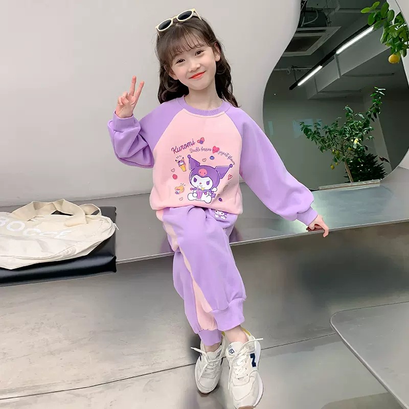 Picture of Girls' Fashion Suit Spring and Autumn New Style Fashionable Children's Clothes Kulomi Clothes Girls' Spring Sportswear