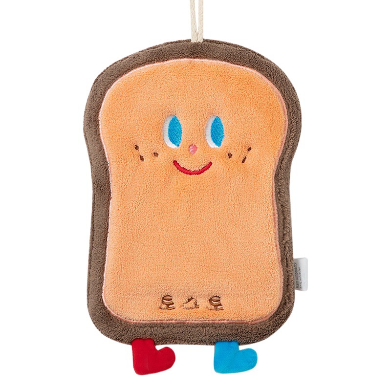 Korean Style Cute Cartoon Hand Wipe New Hanging Hand Wipe Quick-drying Wipe Children's Thickened Coral Fleece Towel Handkerchief
