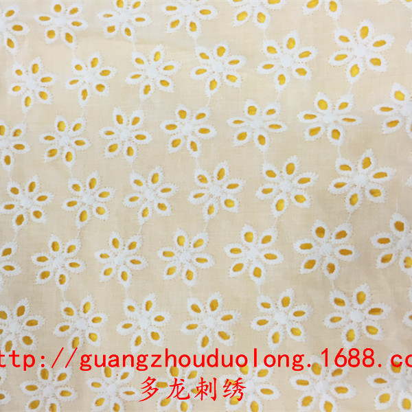 1165 cotton full embroidery home textile fabric cotton fabric clothing accessories width 138cm