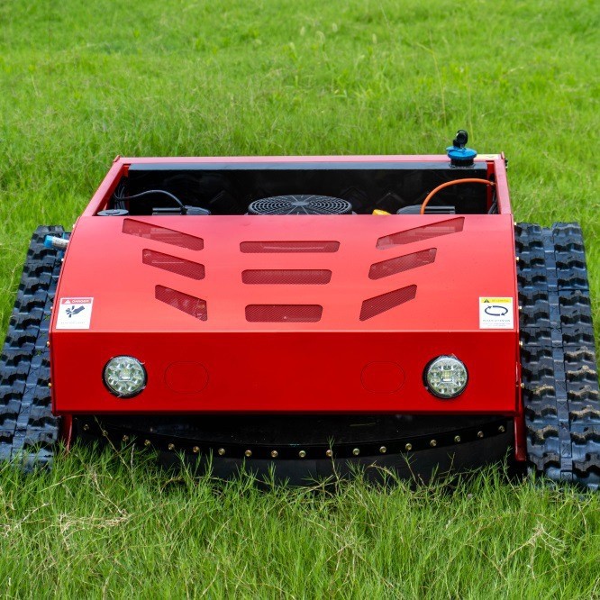 Exported to German Intelligent Remote Control Lawn Mower Ht800A Small Automatic Weeder Crawler Lawn Mower Manufacturer