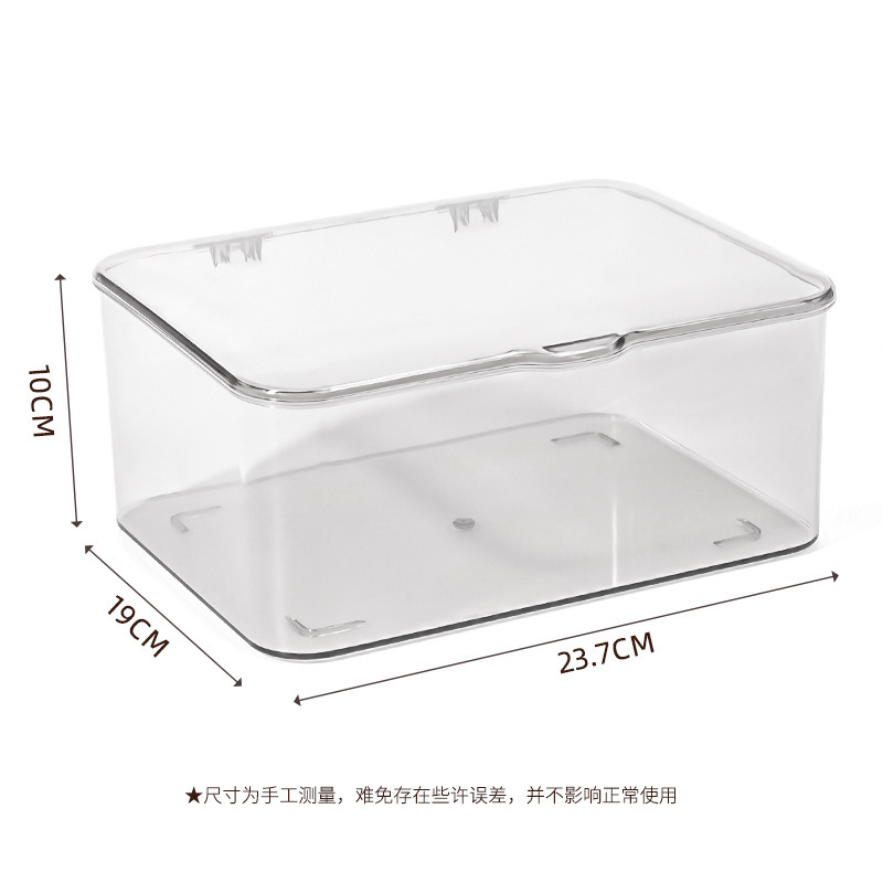 Picture of Mask Storage Box Desktop Sundries Finishing Storage Box Cosmetic Transparent Storage Box Large Capacity Dust-proof Box