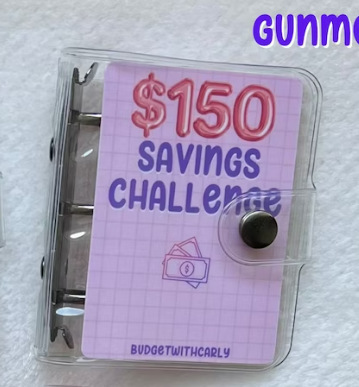 Picture of Cross-Border Spot Mini Binder Savings Challenge Money Clip Gift Mini Money Saving Loose Leaf