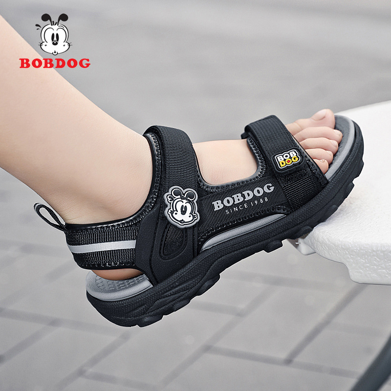 2025 New Boys Sandals Korean Trendy Student Soft-soled Thick-soled Non-slip Waterproof Casual Light Beach Shoes