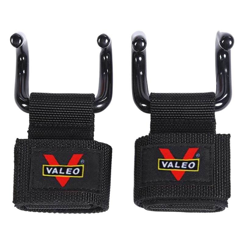 Valeo horizontal bar pull-up hook fitness equipment training auxiliary belt barbell hard pull booster belt non-slip double hook