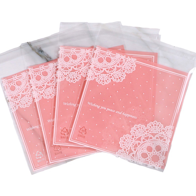 7*7 baking packaging bag candy bag handmade soap packaging bag self-sealing bag dessert bag Christmas baking packaging