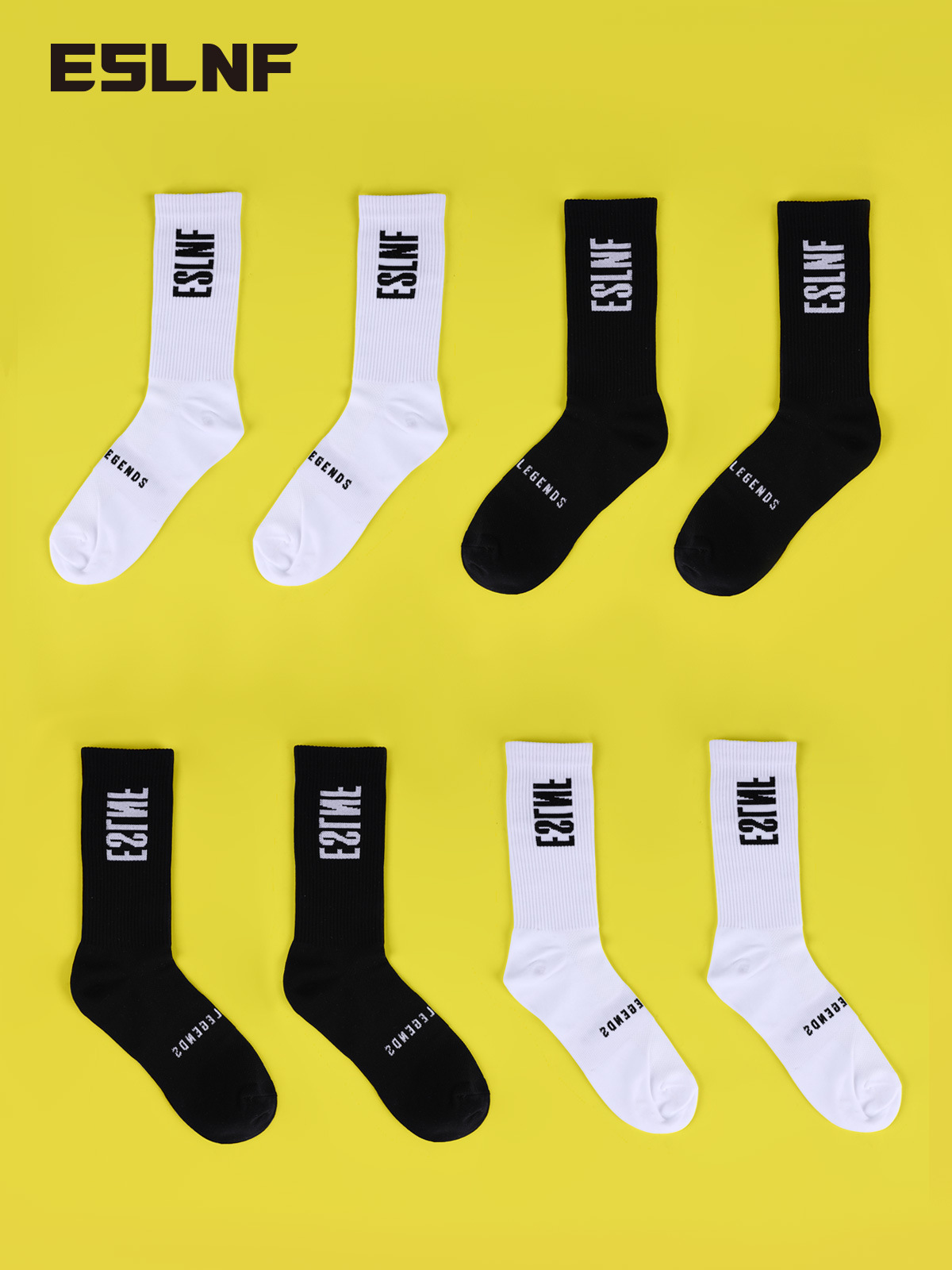 Picture of ESLNF Outdoor Sports Road Bike Cycling Socks Deodorant Breathable Sweat Absorbing Foot Thickened Towel Bottom Long Socks