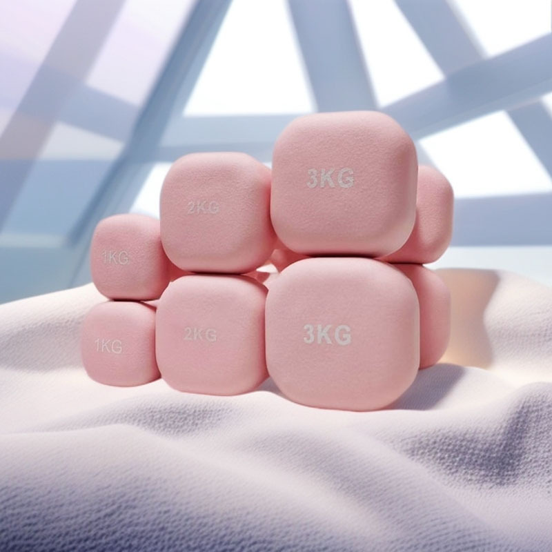 Fitness Dumbbell Women's Home 2kg Pair of Men's Square Head Solid Cast Iron Teenagers and Kidsren Pure Iron Set