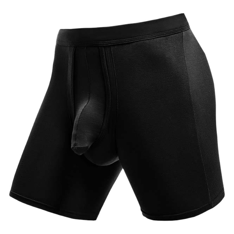 Men's Long Sports Underwear Men's Bullet-type Separated Four-angle Anti-abrasion Leg plus size Breathable Running Boxer Fat Pants