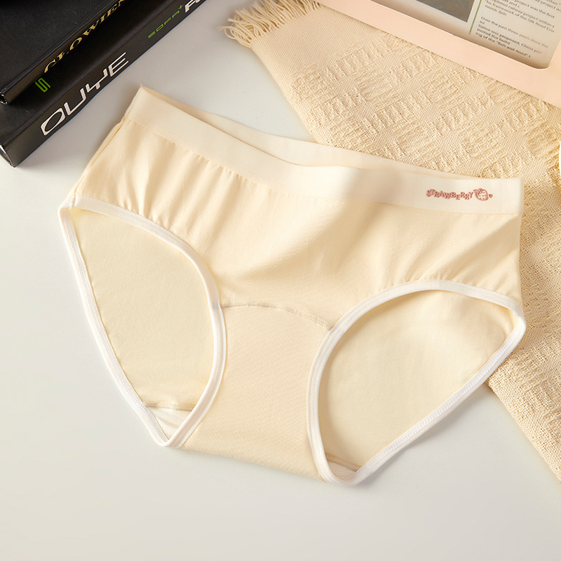 Picture of 80 Count Cotton Extended Crotch Pure Cotton Sexy Women's Underwear 7A Antibacterial Mid-Waist Butt Lift Seamless Briefs