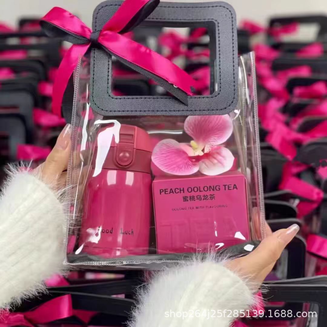 Mini Transparent Handbag Gift Bag Accompanying Gift Birthday Gift Bag Lipstick Packaging Gift Box Gift Bag Empty