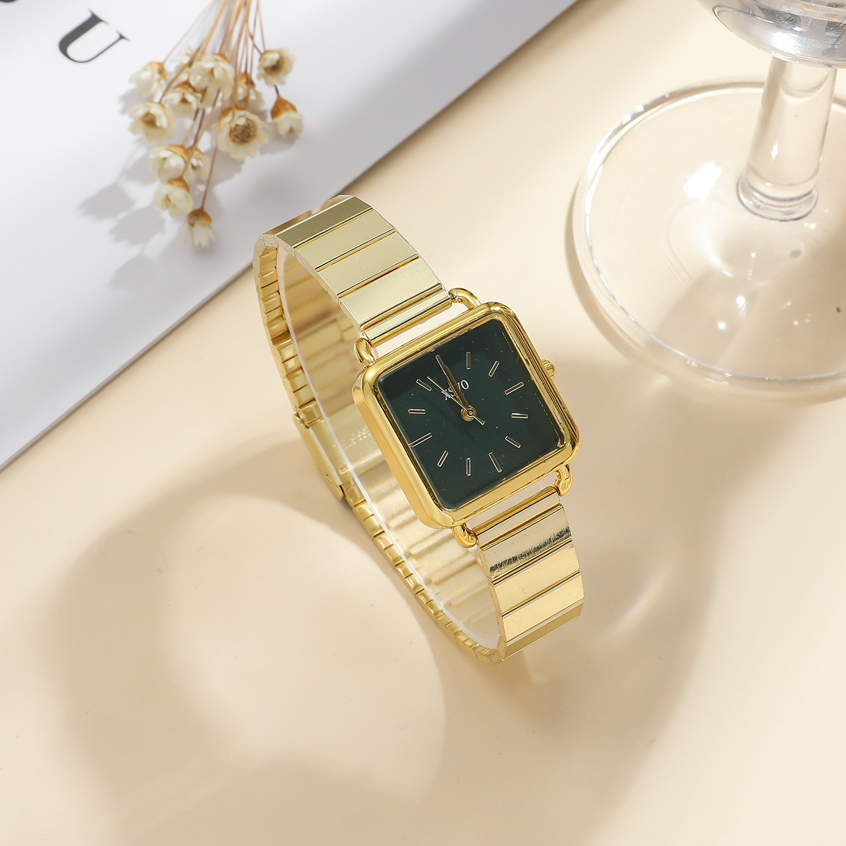Picture of Internet Celebrity Ins Literary Retro Small Fresh Japanese and Korean Style Square Plate Versatile Simple Elegant Student Watch Women's Watch