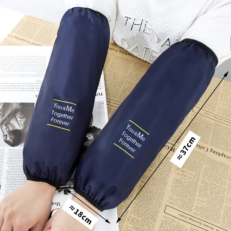 Picture of Lengthened extra large waterproof oil-proof oversleeve for men and women autumn and winter household kitchen hand sleeve head adult work sleeve