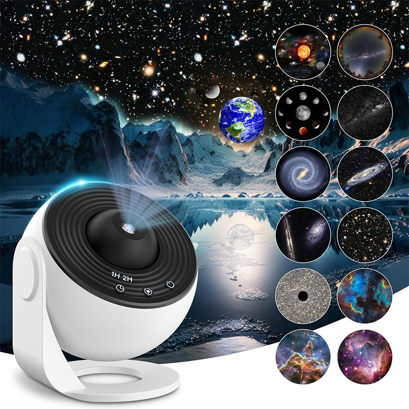 Cross-border products globe starry light projection lamp night light creative gift birthday gift atmosphere lamp bedroom mood