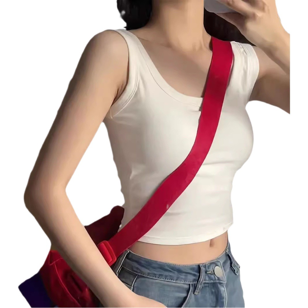 Southeast Asia Foreign Trade Wholesale Spice Girls Short Slim Sports Dew Navel Sling Small Vest Women's Inner Base Shirt
