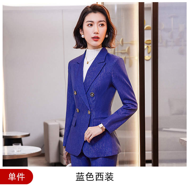 Picture of High-end professional suit suit female autumn and winter temperament goddess fan workplace interview formal wear Manager sales department work clothes