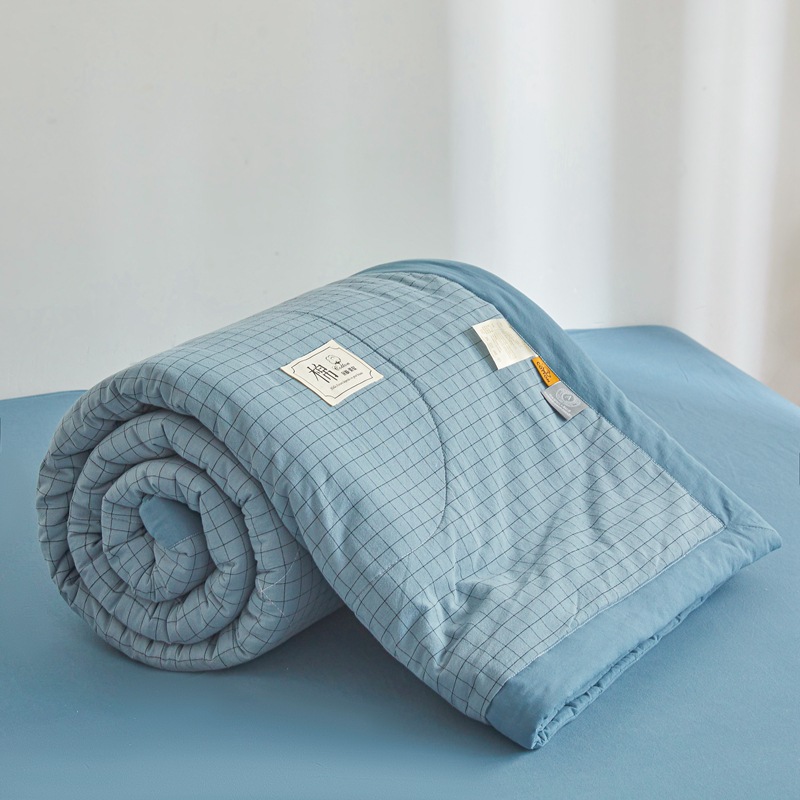 Picture of Class A Maternal and Infant Grade Non-printed Summer Quilt Xinjiang Cotton Air-conditioning Quilt Core Machine Washable Summer Cool Quilt Summer Thin Quilt