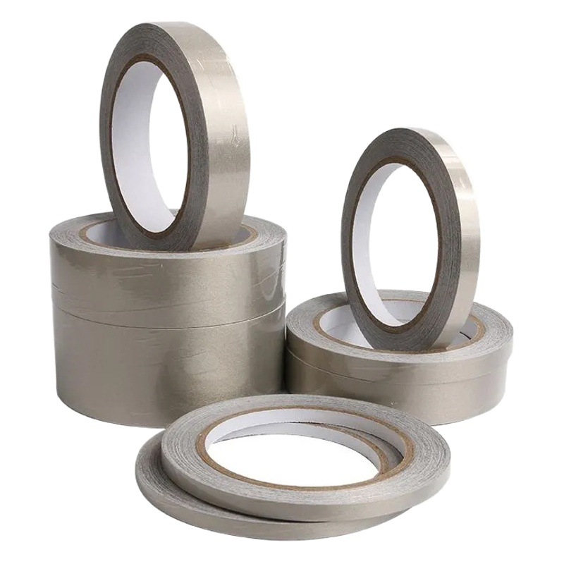 Anti-interference shielding isolation electromagnetic wave radiation-proof tape silver gray plain single-sided double-sided conductive cloth tape