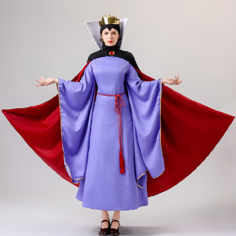 Halloween Snow White Queen Cosplay Costume Snow White Stepmom Vicious Queen Queen Stage Show Costume