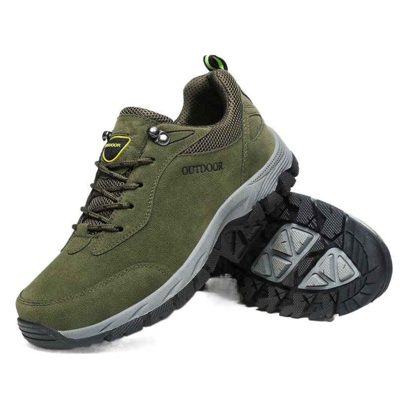 Autumn and Winter Suede Outdoor Sports Shoes Men's Foreign Trade Cross-Border Large Size Hiking Shoes Hiking Shoes Waterproof Labor Protection Shoes Wholesale