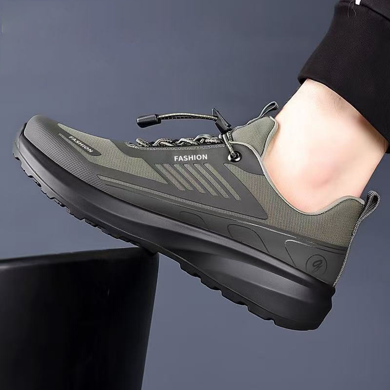 Shoes for Men New Korean Style Breathable Non-Slip Outdoor Casual Men's Shoes Soft Sole Comfortable Sports Shoes Trendy Commuter Shoes
