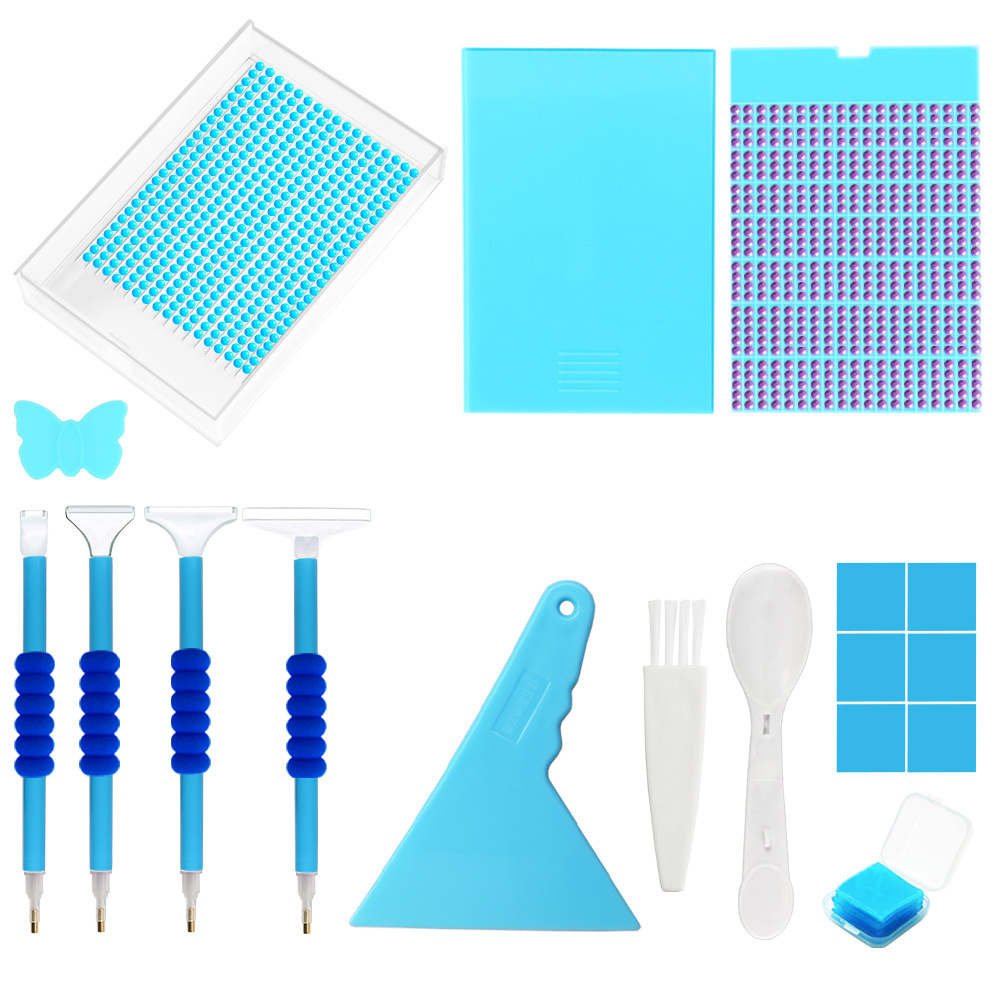 Picture of Diamond Painting New Style Turnout Drill Tray Multifunctional Sieve Drill Point Drill Tray Drawer Funnel Tray DIY Diamond Embroidery Tools suit