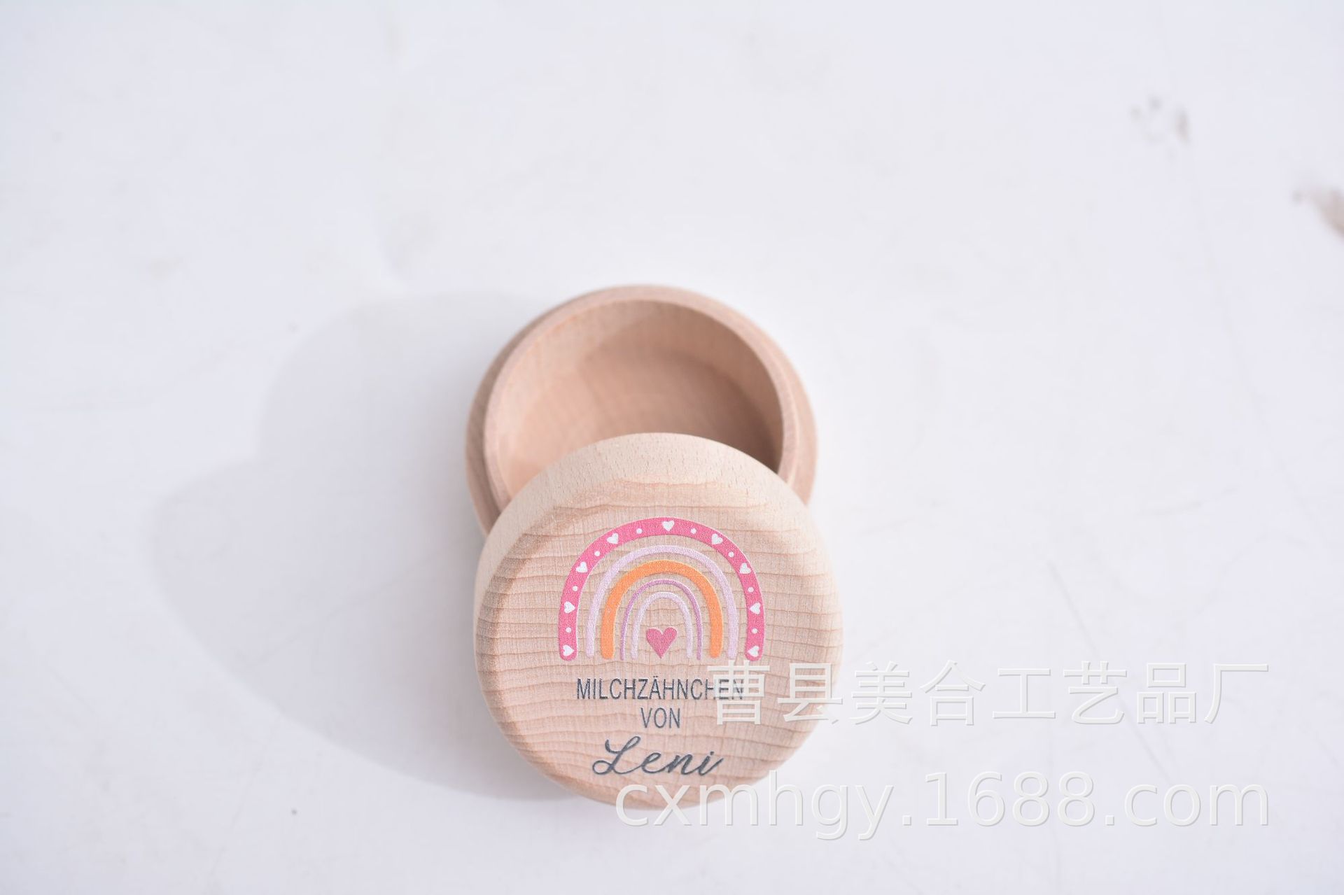 Picture of Cross-Border Wooden Children's Deciduous Tooth Box, Fetal Hair Storage, Tooth Box, Commemorative Collection Box, Tooth Storage Box