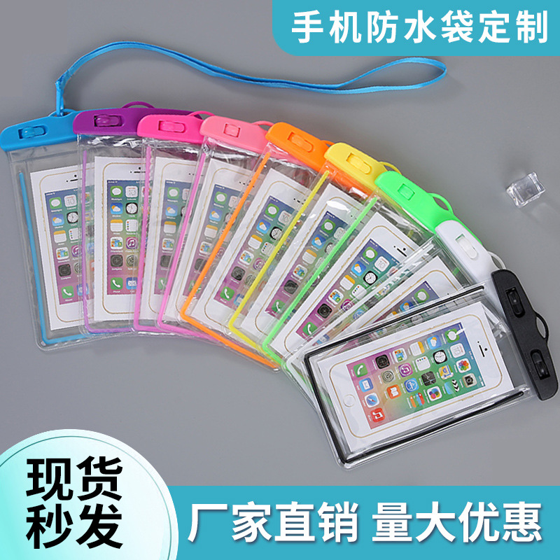 Picture of Outdoor Mobile Phone Waterproof Bag Luminous Pvc Transparent Sealed Diving Cover Floating Touch Screen Swimming Equipment Mobile Phone Case