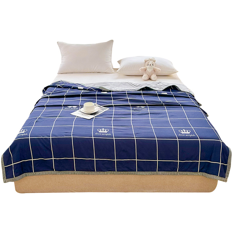 Picture of 2025 New Non-pure Cotton Summer Cool Quilt Pure Cotton Cotton Air-conditioning Quilt Summer Quilt Summer Thin Quilt Core Machine Washable