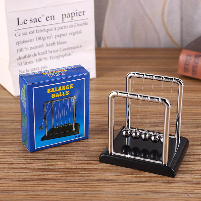 Picture of Newton Bumping Ball Bumping Ball Physical Ornaments Non-permanent Chaotic Pendulum Leisure Decompression Gift Student Learning Supplies