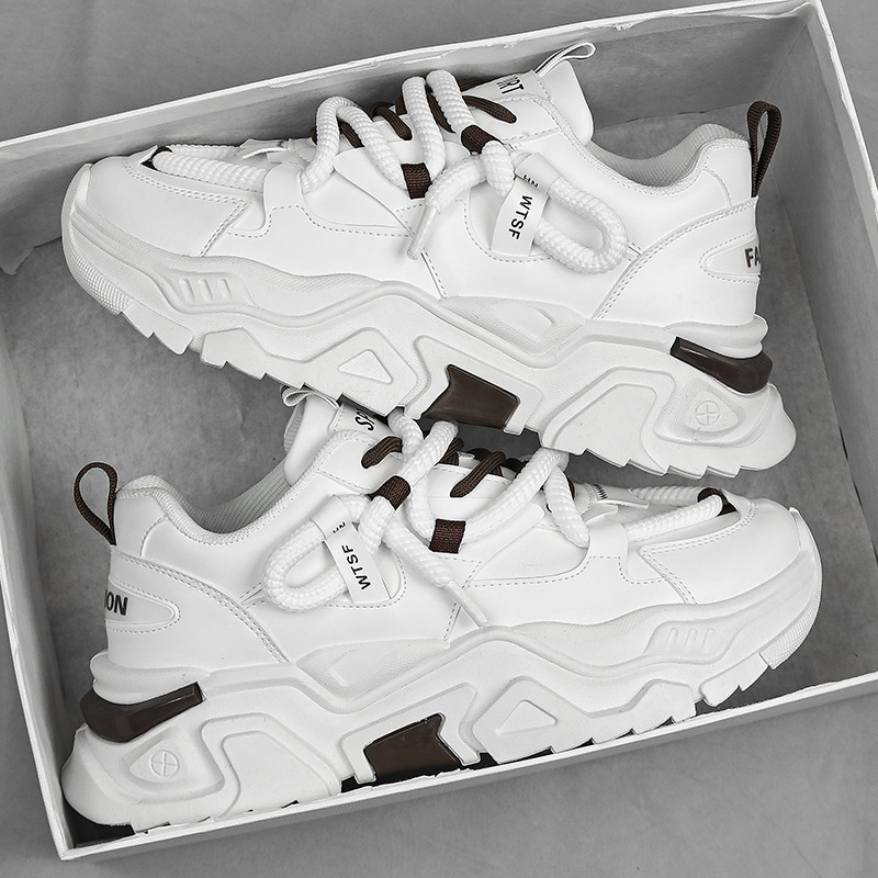 Popular men's shoes autumn and winter 2024 new trend all-match youth sports leisure height white father fashion shoes
