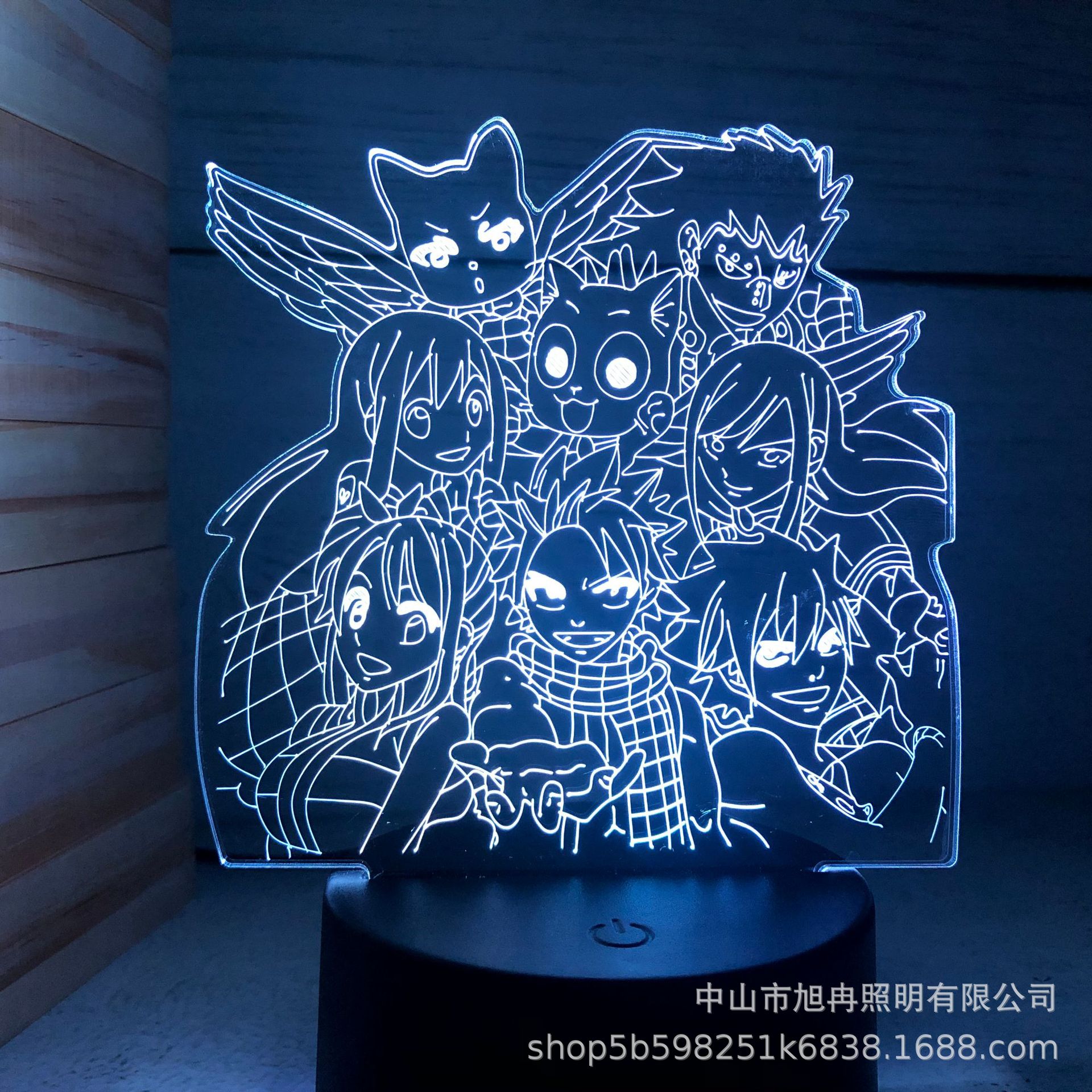 Cross-border 3D night light Goblin tail series atmosphere creative gift lamp USB bedside lamp bedroom gift