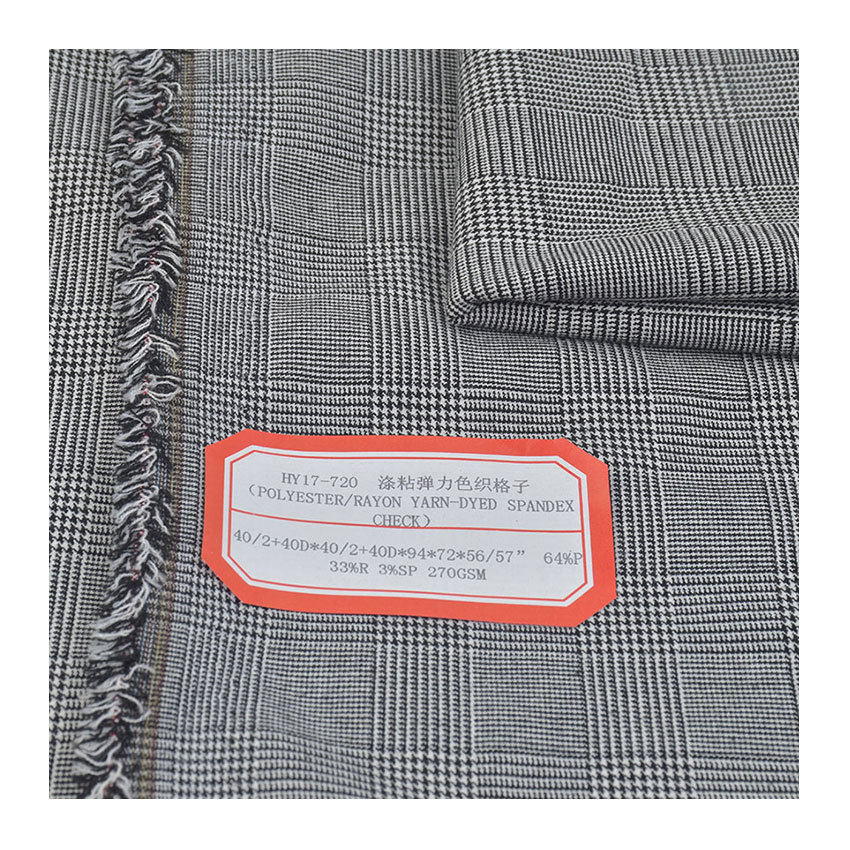 t/r polyester viscose stretch plaid fabric leggings leggings pants fabric tr yarn-dyed plaid pants