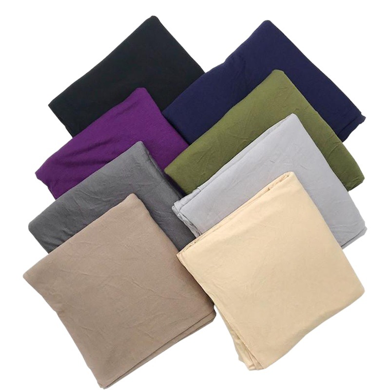 Cross-border solid color modal large size cotton sweat mercerized cotton soft women's handbag scarf scarf cover a generation of hair