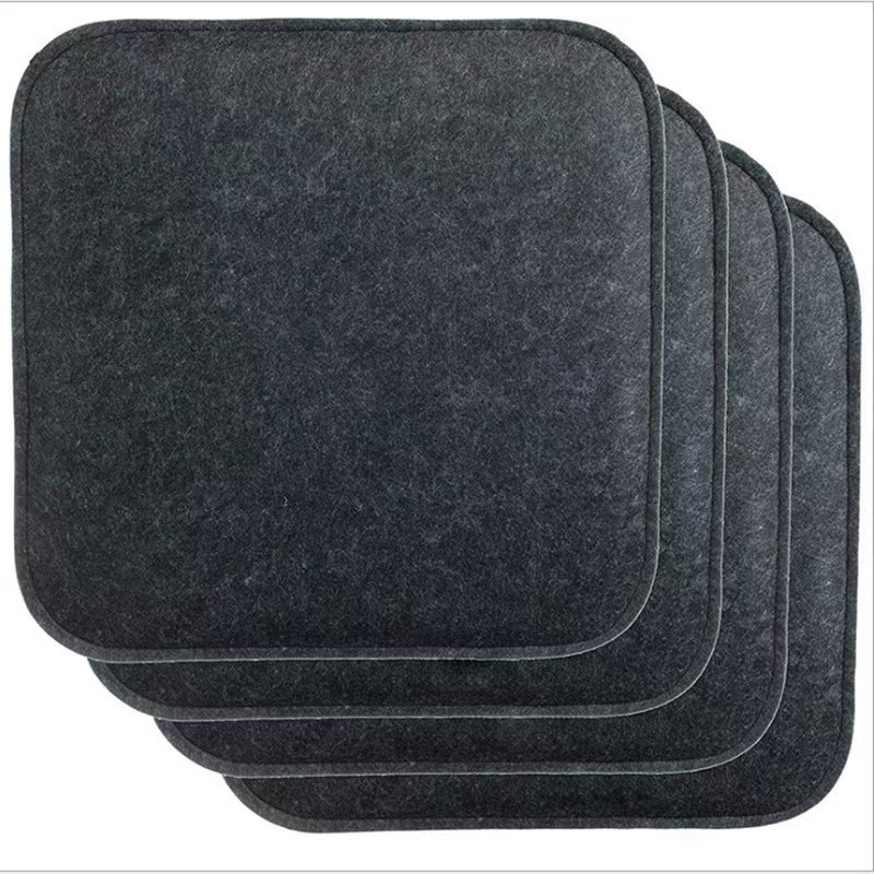 Cross-border felt chair cushion, tea restaurant café chair pad, memory foam sandwich square soft felt mat