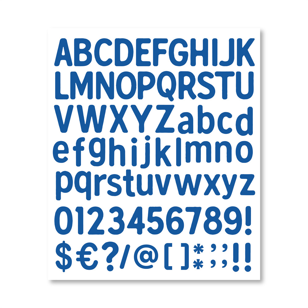 Picture of Amazon TK cross-border diy letters and numbers stickers colorful combination stickers water cup stickers creative index hand account stickers
